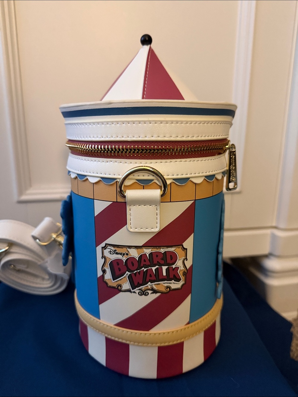 Disney Carousel Cylinder Crossbody Bag - Blue, White & Pink - Picture 6 of 9